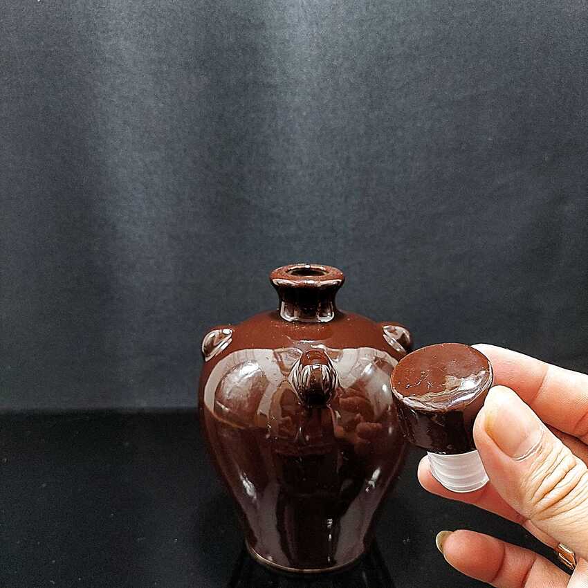 Nậm Đựng Rượu 500ML gốm sứ mẫu quả lê màu nâu bóng - Nậm Rượu Cao Cấp chất lượng đảm bảo (L3)