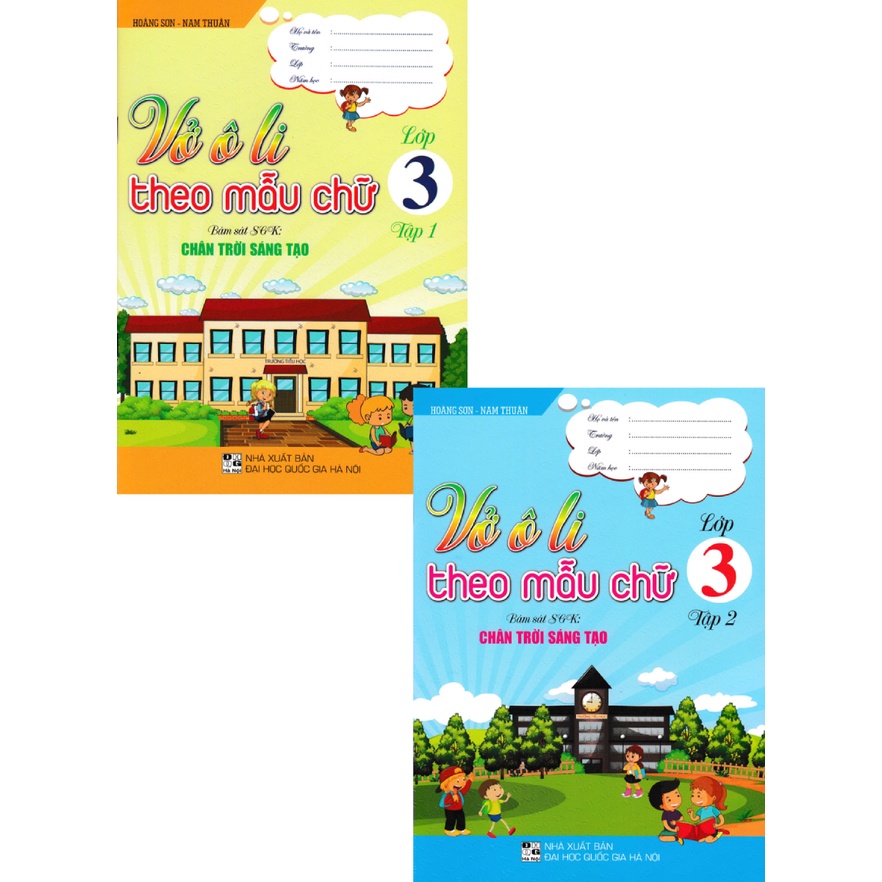 Sách Combo vở ô li theo mẫu chữ lớp 3