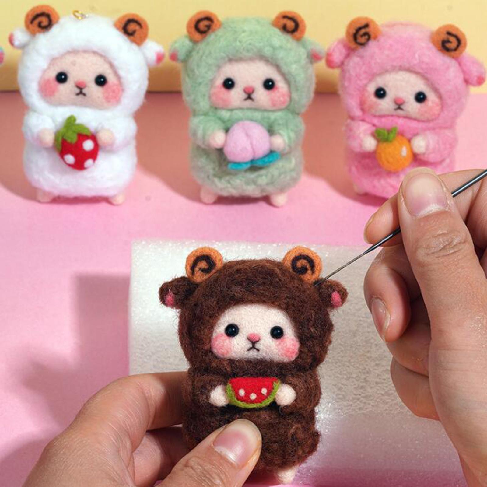Premium All in Needle Felting Kit Supplies Felt Work Tools Storage Box Animal Toys Crafting Hand Crafts