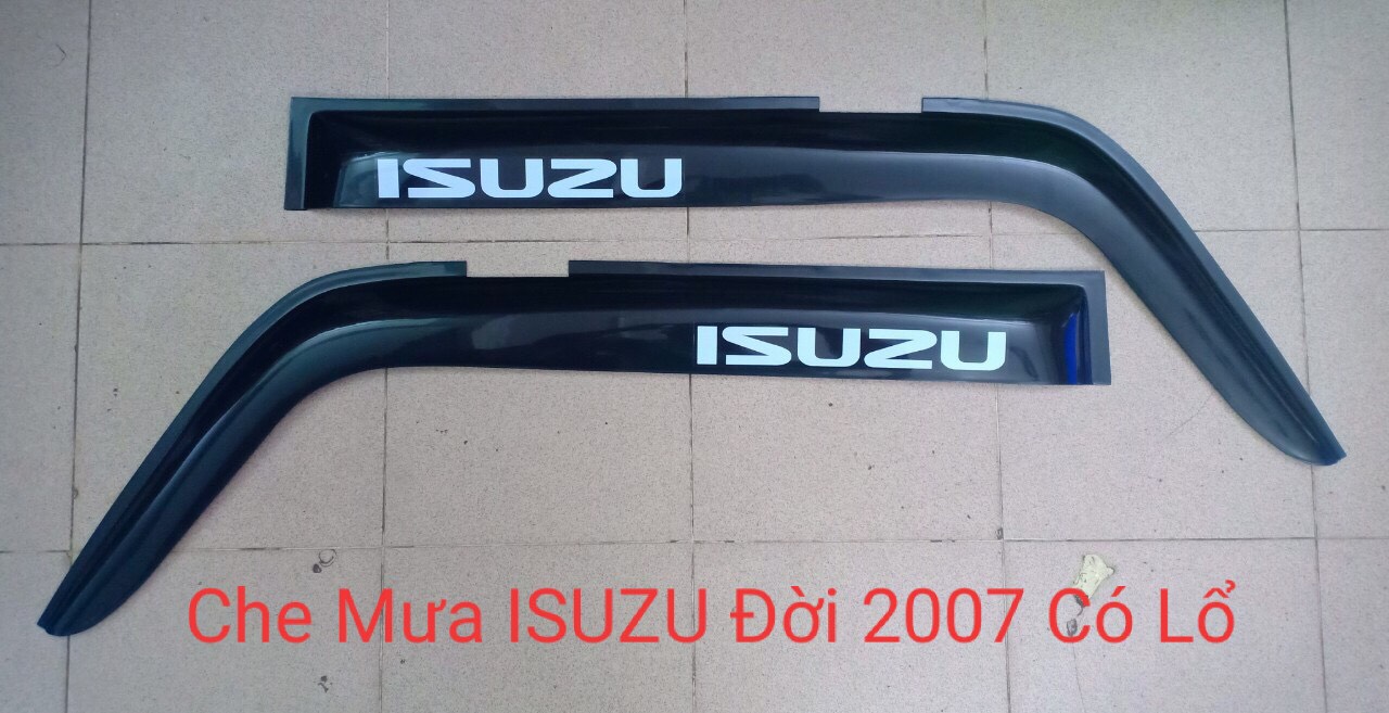 Bộ vè che mưa cao cấp dành cho xe tải Isuzu nhiều loại, gương gắn trên thành cửa, bộ 2 cái. Hàng đẹp, nhựa cứng, bền .
