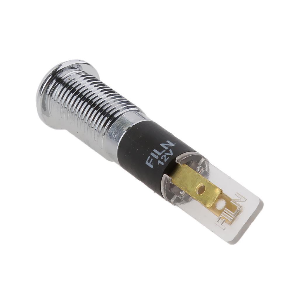 2-8pack White 8mm Car Boat Truck Dash LED Indicator Signal Lamp Light Bulb