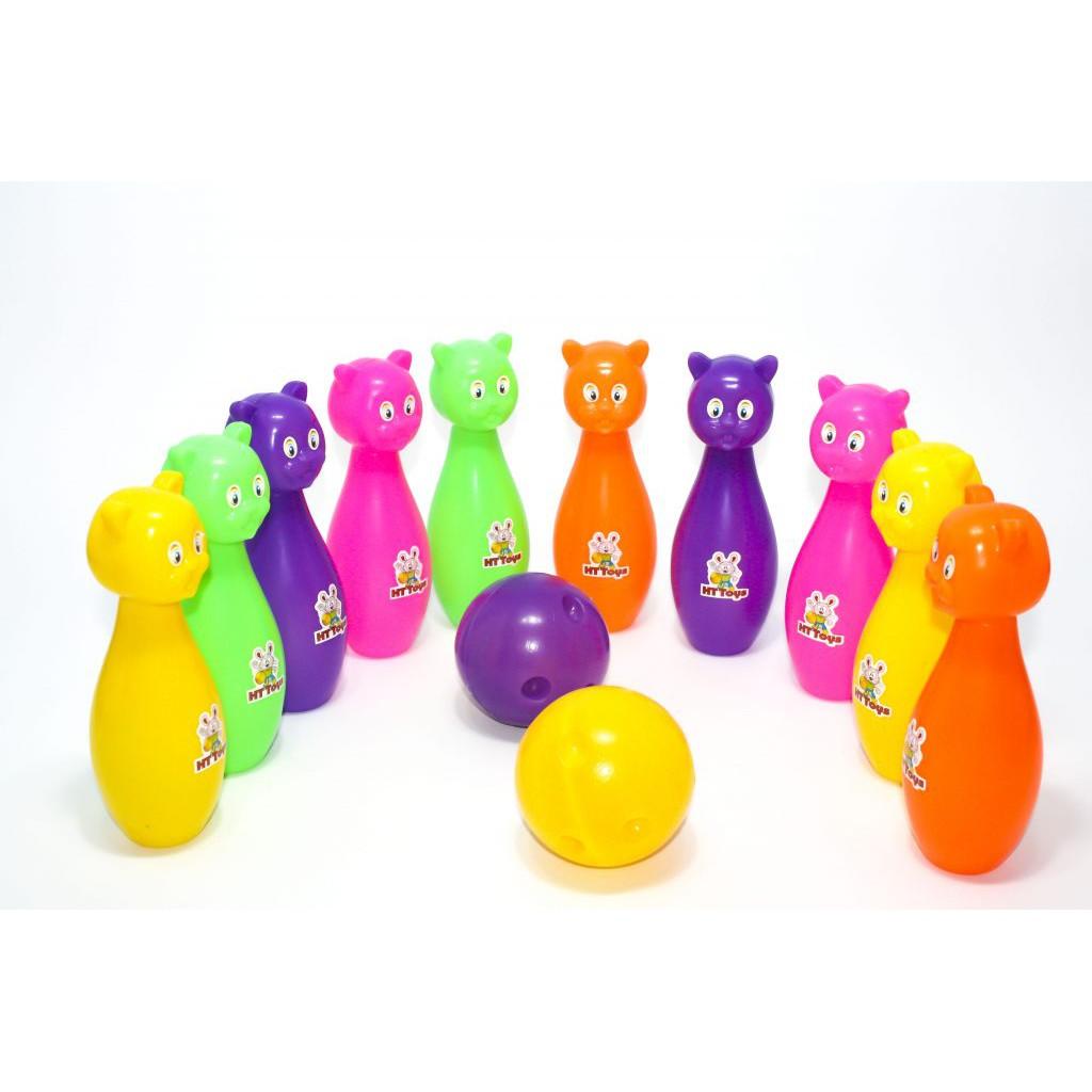 Đồ chơi bowling nhựa hình mèo đáng yêu quà tặng cho bé trẻ em