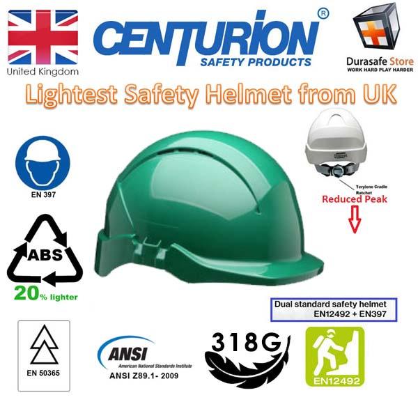 Bộ nón bảo hộ kèm dây quai nón 4 điểm màu xanh lá CENTURION Concept Ratchet Helmet Green S08CGRF