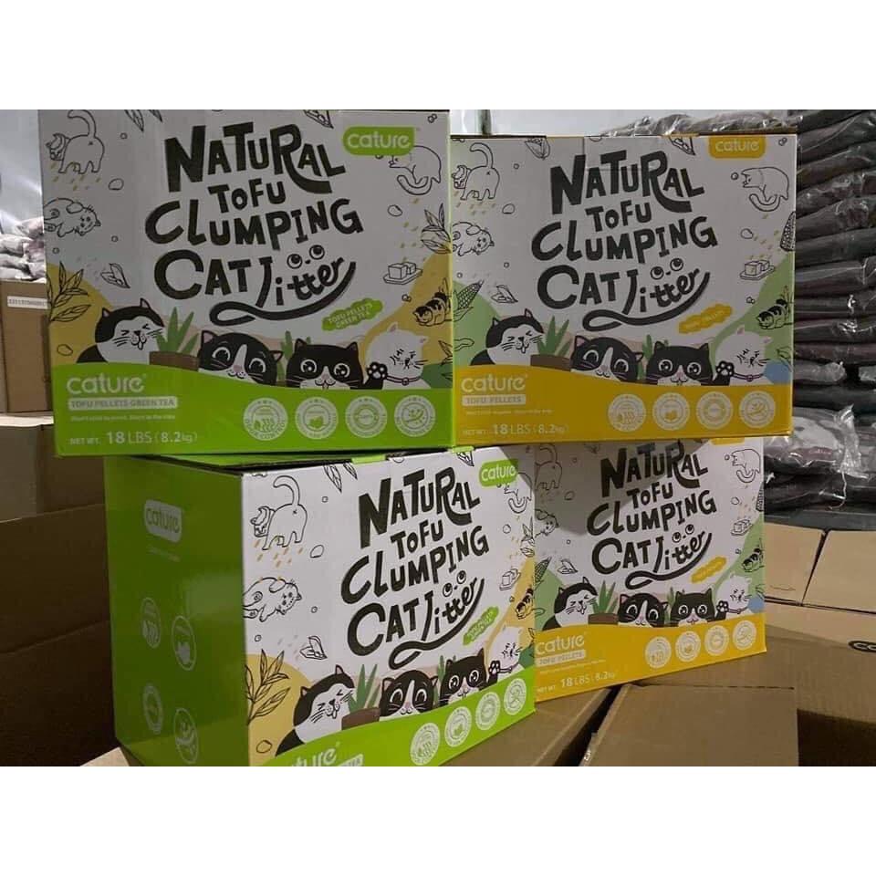 Cát đậu phụ Cature Natural Tofu 5.5L đổ được bồn cầu Dành cho mèo
