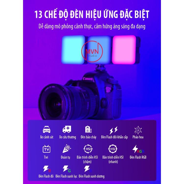 Đèn Led nhiều màu đa năng, đa hiệu ứng hỗ trợ quay video / chụp ảnh / phát sóng trực tiếp - MVN Studio