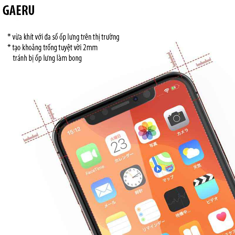 Kính cường lực iPhone 11 PRO MAX [kính trong suốt] chống xước chống bám vân tay độ cứng cao 9h cho iphone PRO MAX [Hàng chính hãng] [GAERU