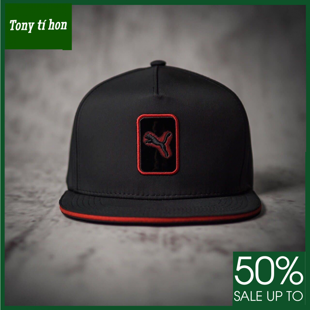 Tony tí hon - Mũ/nón kết lưỡi trai Snapback logo con báo cá tính thời trang nam nữ cao cấp màu đen