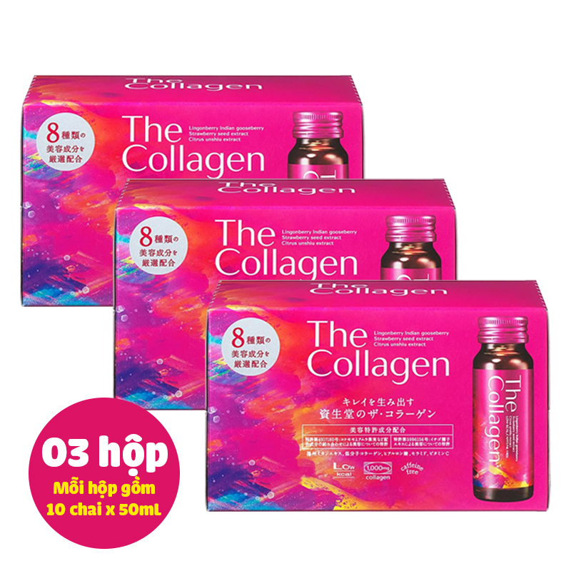 01 Thùng 03 hộp Nước uống đẹp da The Collagen Shiseido