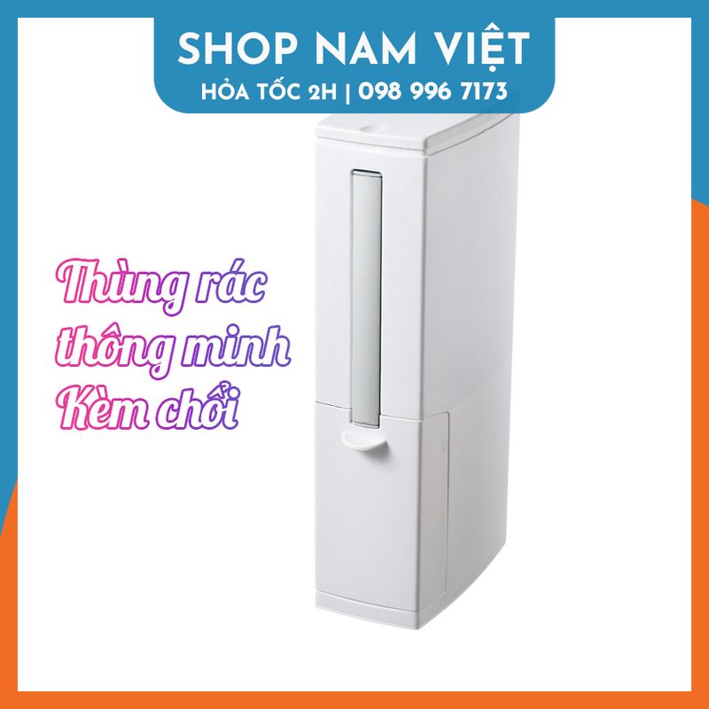 Chổi cọ toilet - Chổi cọ vệ sinh kèm thùng rác - Thùng rác - Thùng rác mini - Thùng rác đa năng - Sọt rác - Chổi cọ nhà vệ sinh