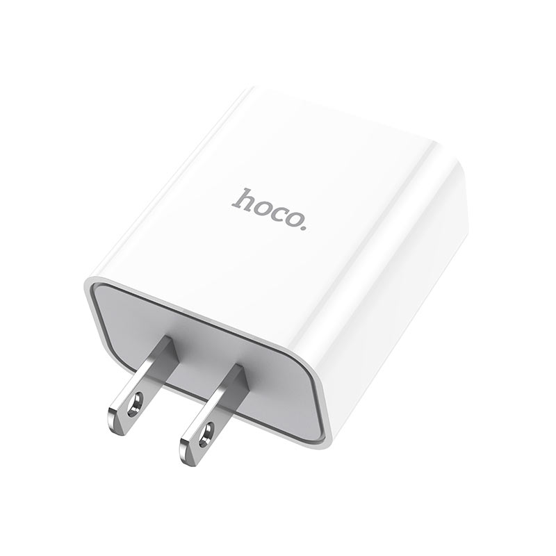 Cốc sạc Hoco C81 sạc nhanh 2.1A 1 cổng sạc USB chất liệu PVC an toàn dành cho iPhone Samsung Huawei Xiaomi Oppo