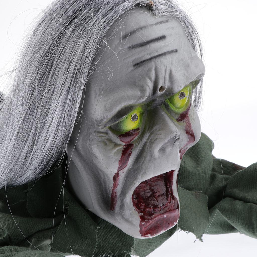 Scary Halloween Crawling Zombie Animated Haunted House Party Decoration Prop