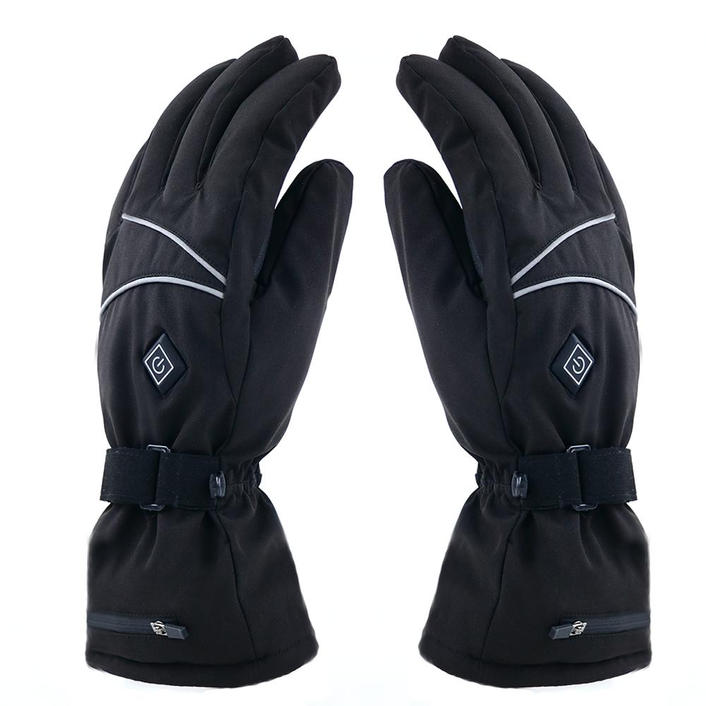 Electric Heated Gloves for Men and Women Water-resistant Winter Warm Touchscreen Gloves Outdoor Sport Gloves Mittens for Skiing Motorcycling Biking Running Fishing