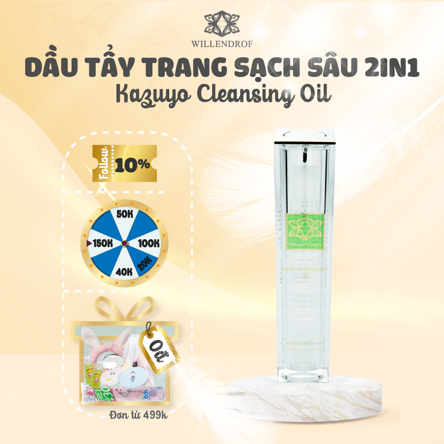 Dầu tẩy trang và làm sạch sâu cho da Willendrof Kazuyo Cleansing Oil 50ml