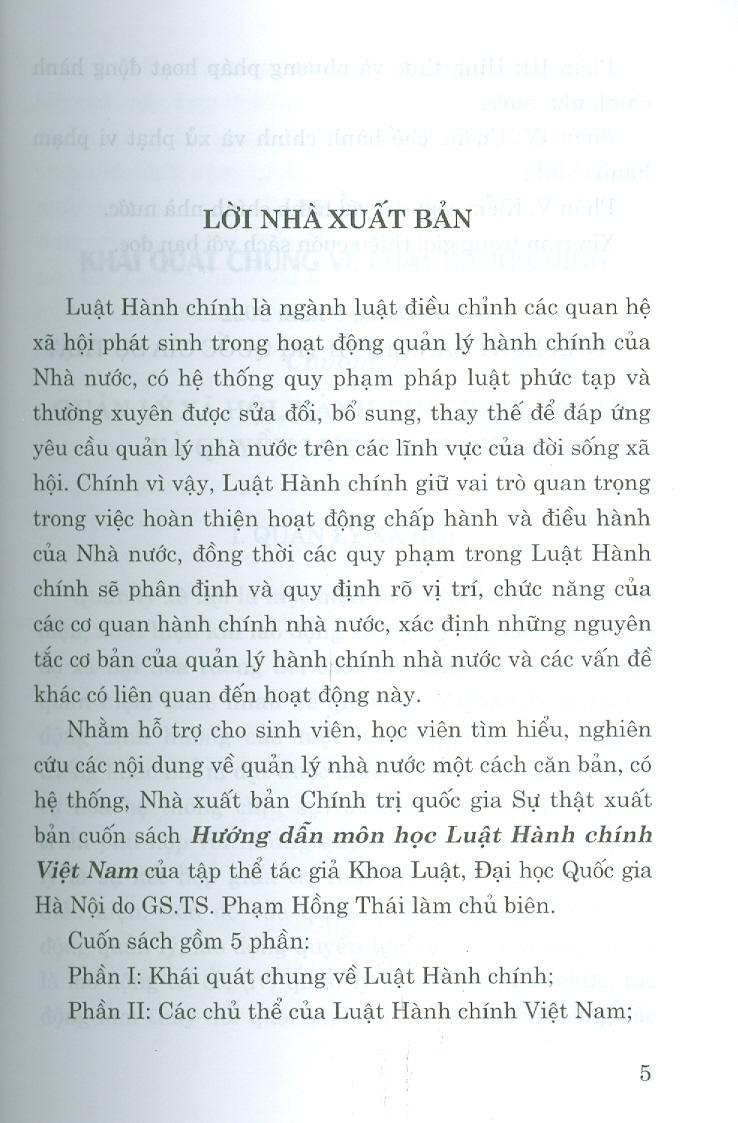 Hướng Dẫn Môn Học Luật Hành Chính Việt Nam