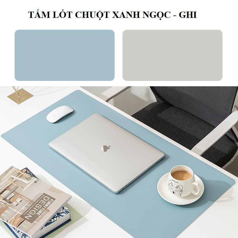 Miếng Lót Chuột Cỡ Lớn, Kích Thước 80x40cm, Da PU Cao Cấp 2 Mặt Tiện Dụng, Tấm Lót Chuột Cỡ Lớn, Tấm Trải Bàn Làm Việc, Hàng Nhập Khẩu