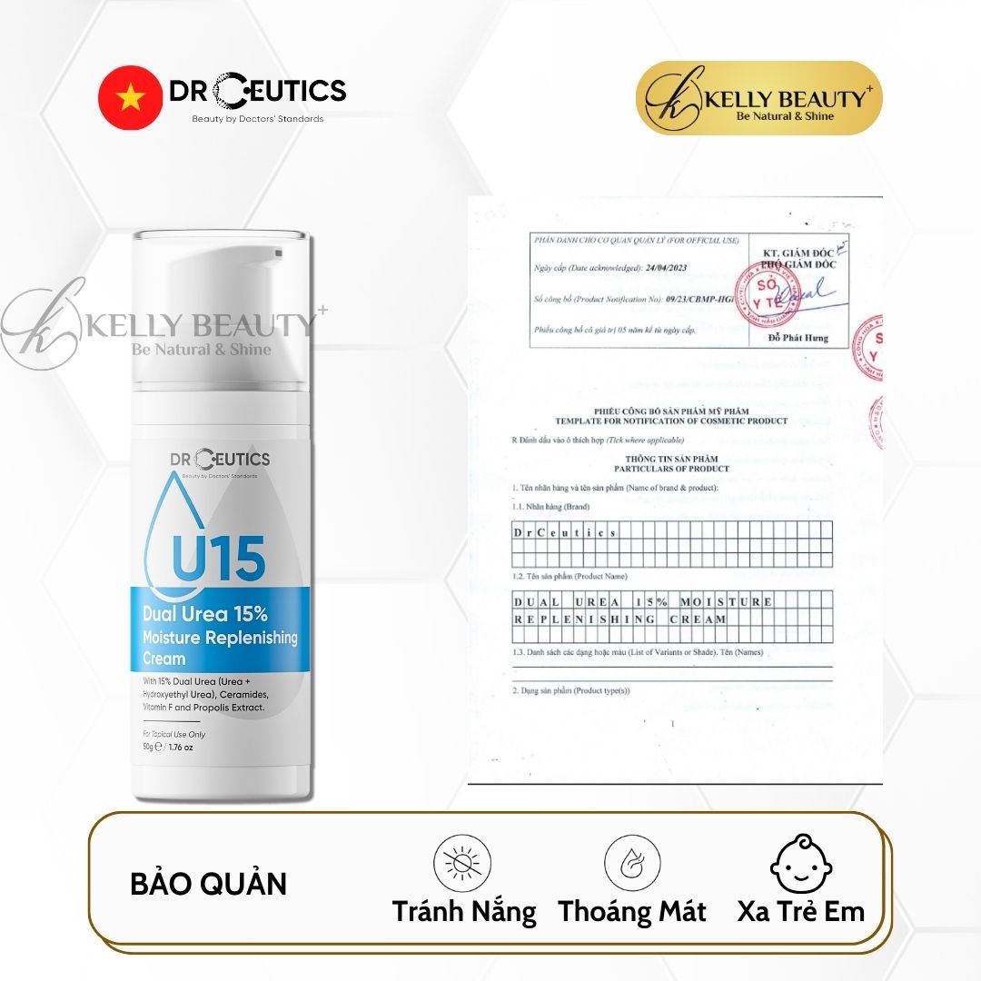 Kem Cấp Ẩm DrCeutics Dual Urea 15% Moisture Replenishing Cream | Kelly Beauty