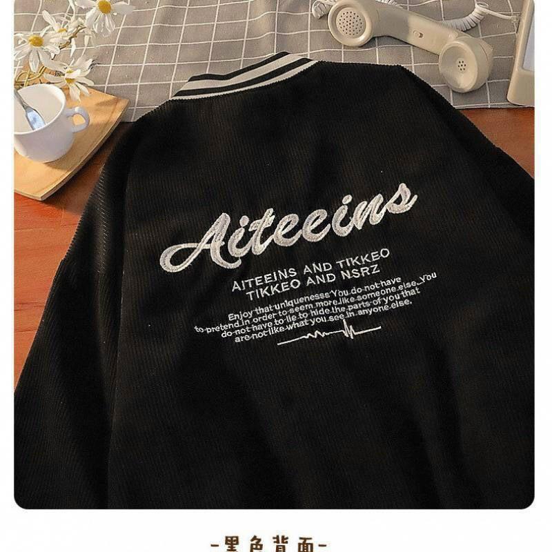 Áo bomber áo khoác nhung varsity khoác nhung tăm 1 lớp Tikkeo thêu chữ cao cấp - ThoiTrang