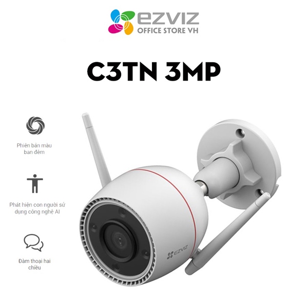 Camera Wifi EZVIZ C3TN 3MP đàm thoại 2 chiều - Hàng chính hãng
