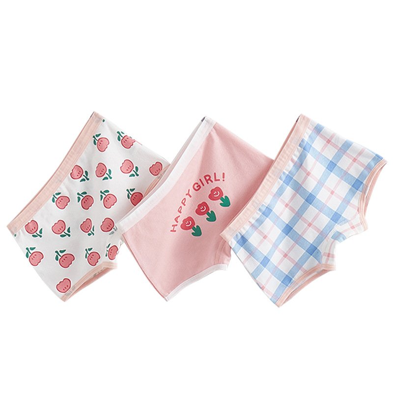 Sét 3 quần lót bé gái cotton đủ size chip trẻ em từ 9-49kg