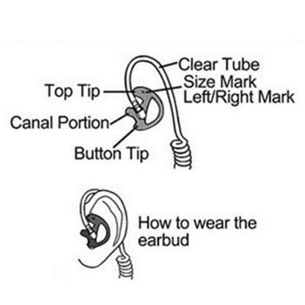 6Pairs Replacement Silicone Earplug For 2