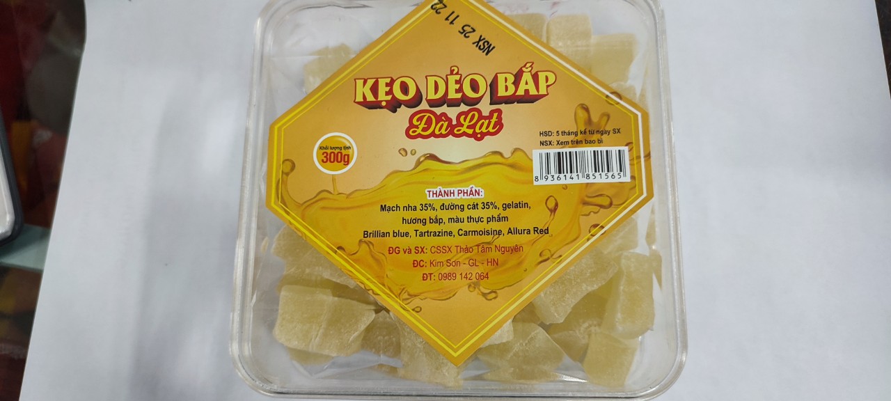 Kẹo dẻo Đà Lạt các vị 300g (khoai môn,bắp,nha đam,dâu)