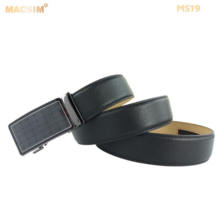 Thắt lưng nam -Dây nịt nam da thật cao cấp nhãn hiệu Macsim MS19