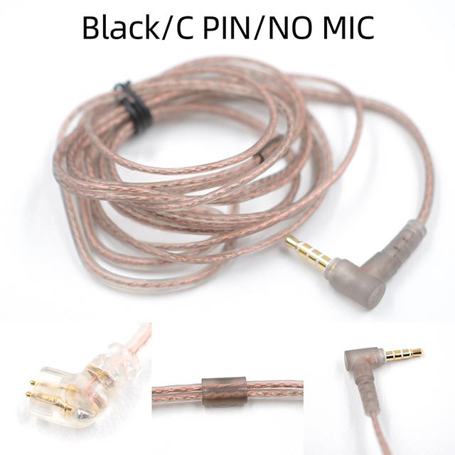 KZ ZS10 ZST ZS3 trong cáp tai không có oxy có độ tinh khiết cao Cáp KZ 2Pin Cáp cho KZ Z10 ZST ZSN CCA C10 V80