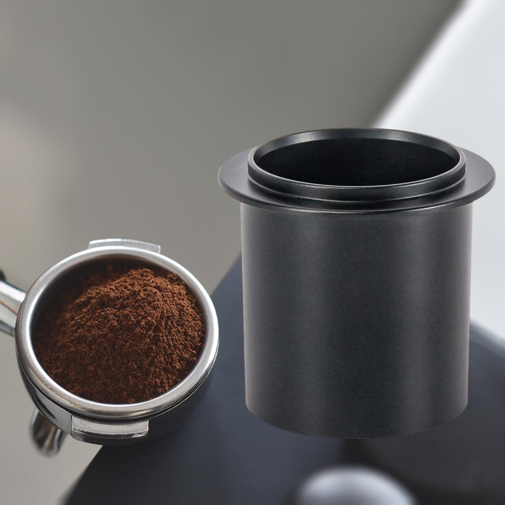Aluminum Alloy Coffee Dosing Cup Sniffing Mug Powder Feeder Coffee Distributor for Espresso Machine for Portafilter Coffee Tamper DIY Tools