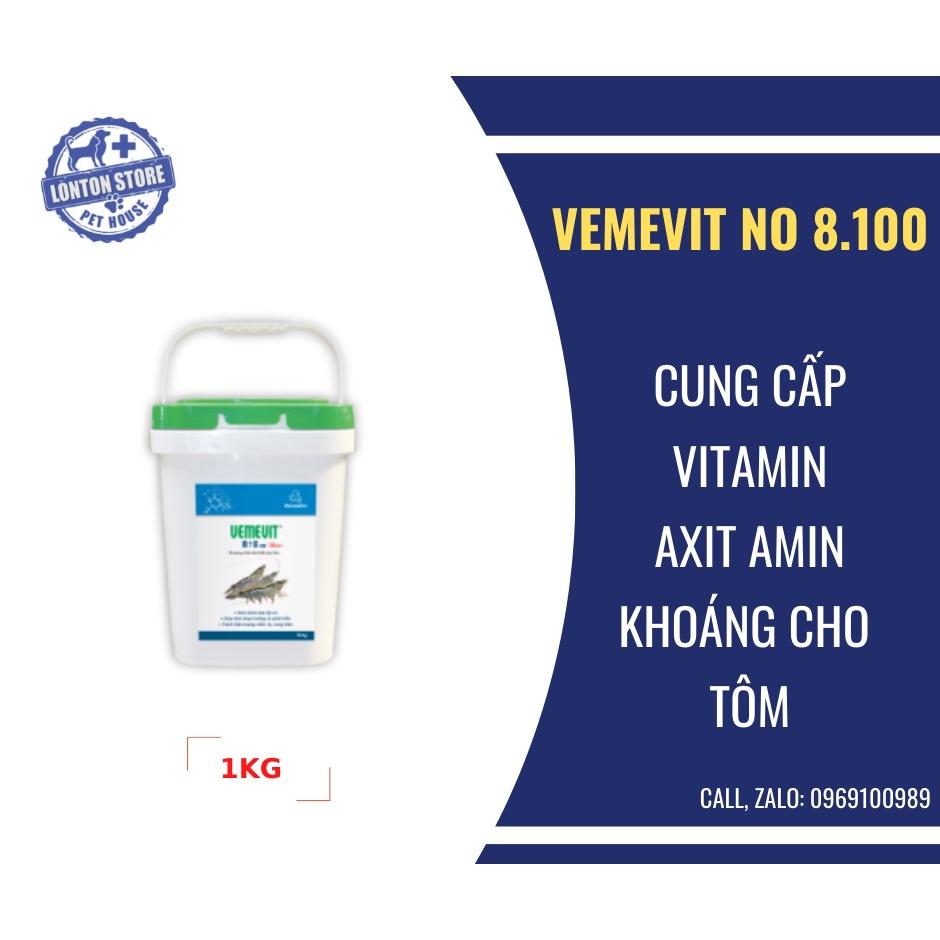 VEMEDIM Khoáng Vemevit No 8.100cao cấp dùng trộn thức ăn bổ sung vitamin cho tôm, 1kg - Lonton store