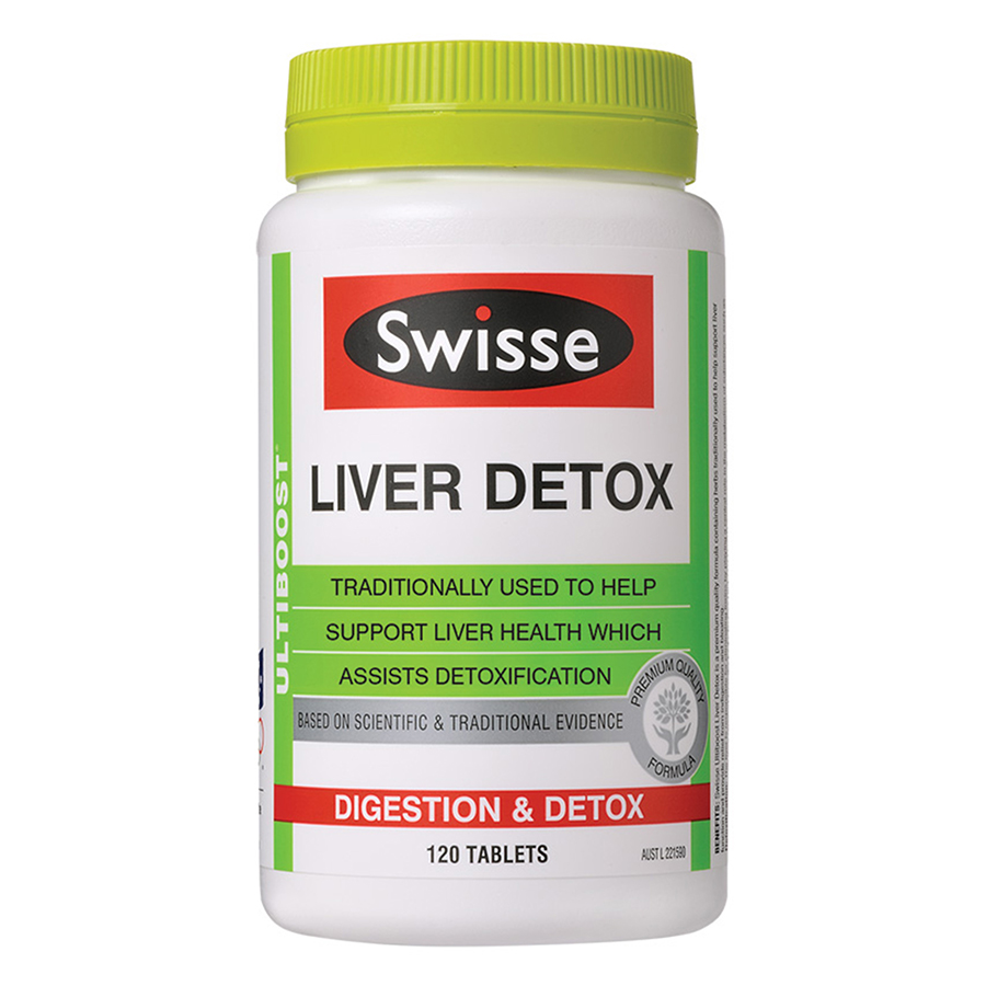 Thực Phẩm Chức Năng Viên Uống Bổ Gan, Thải Độc Gan Swisse Liver Detox Úc (120 Viên)