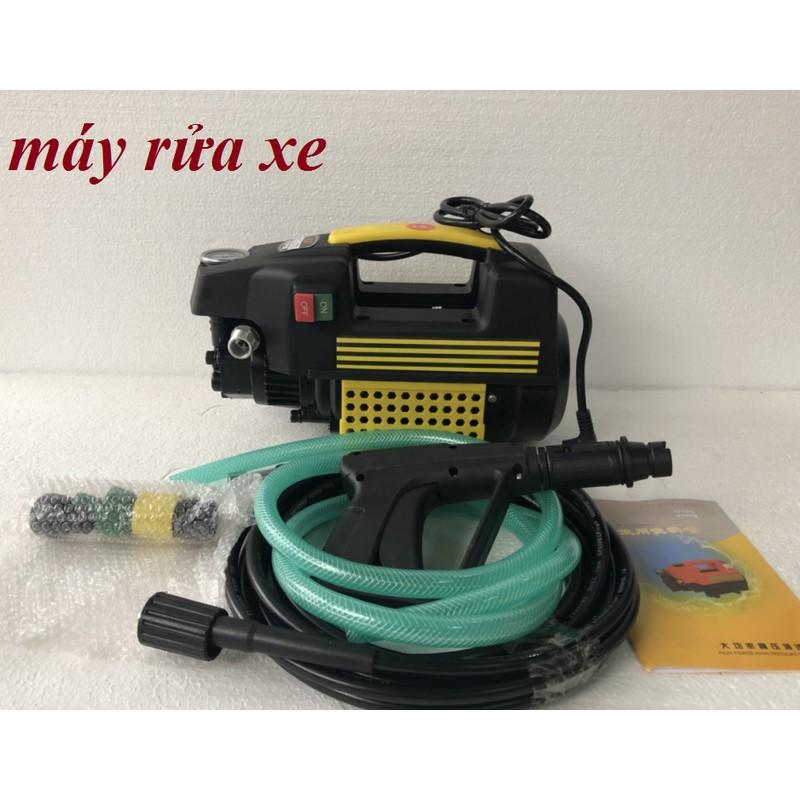 Máy rửa xe tự hút nước áp lực cao, công suất 1800w, tặng kèm bình tạo bọt