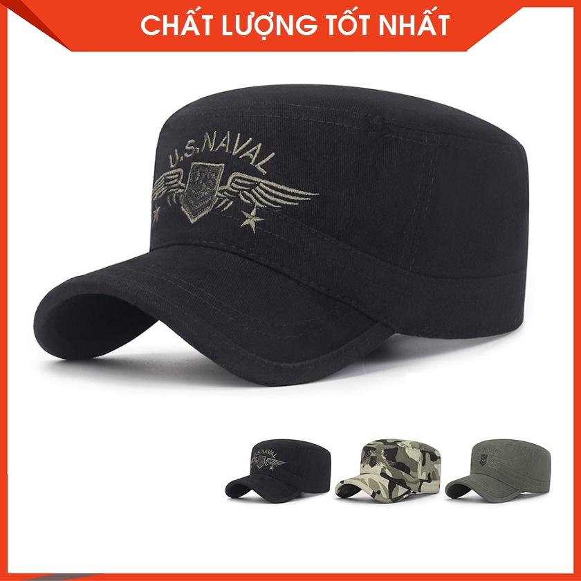 Nón lính US Naval mạnh mẽ, tôn dáng - Mũ lưỡi trai thời trang phong cách lính