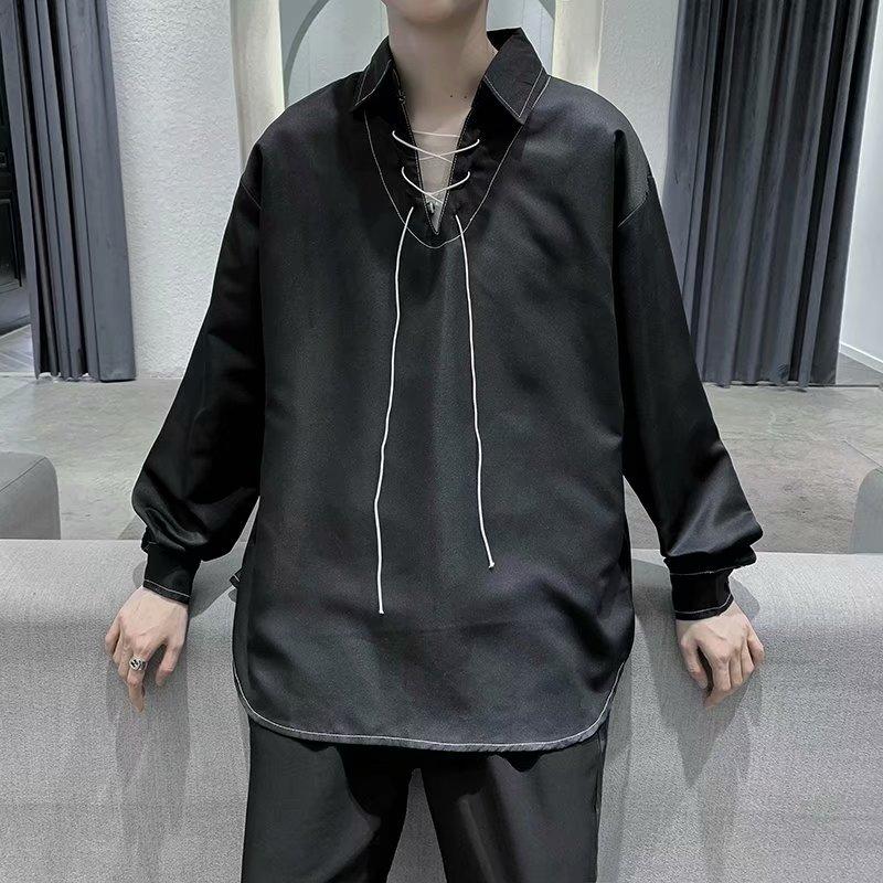 Áo Sơ Mi Tay Dài Dáng Rộng Phong Cách Lịch Lãm Thời Trang Cho Nam