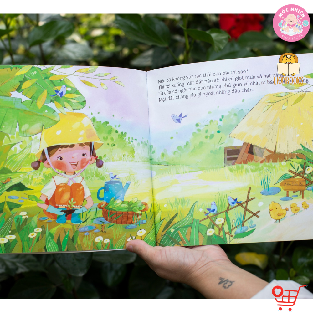 Sách Thơ - Nếu tớ không vứt rác thải bừa bãi cho bé 0-6 tuổi - LionBooks