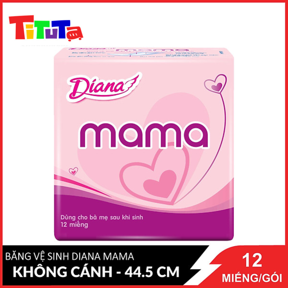 Băng Vệ Sinh Diana Mama Dùng Cho Bà Mẹ Sau Khi Sinh 12 Miếng / Gói