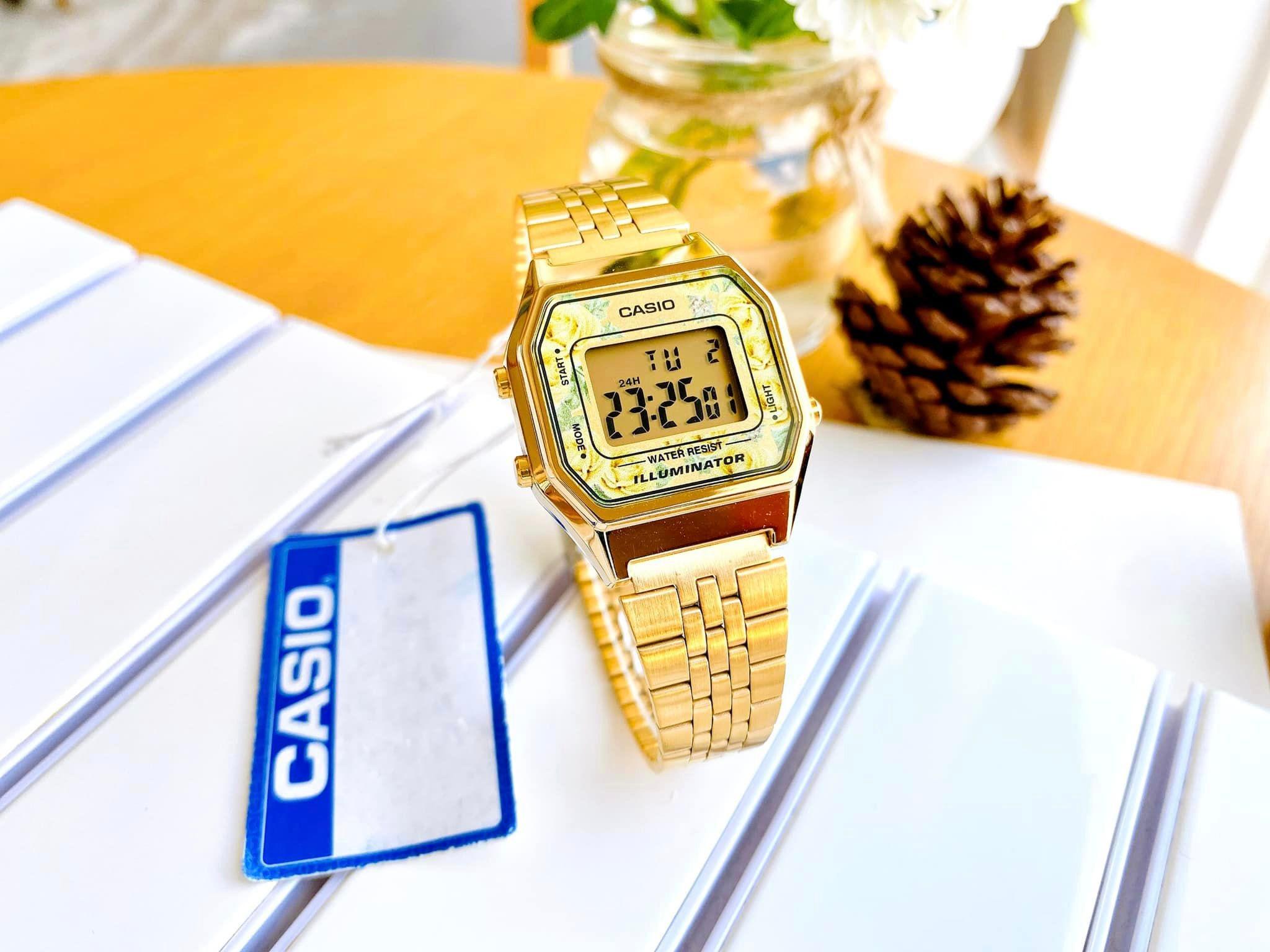 Đồng Hồ Nữ Dây Nhựa Casio Nữ LA680WGA-9CDF | LA680WGA-9C