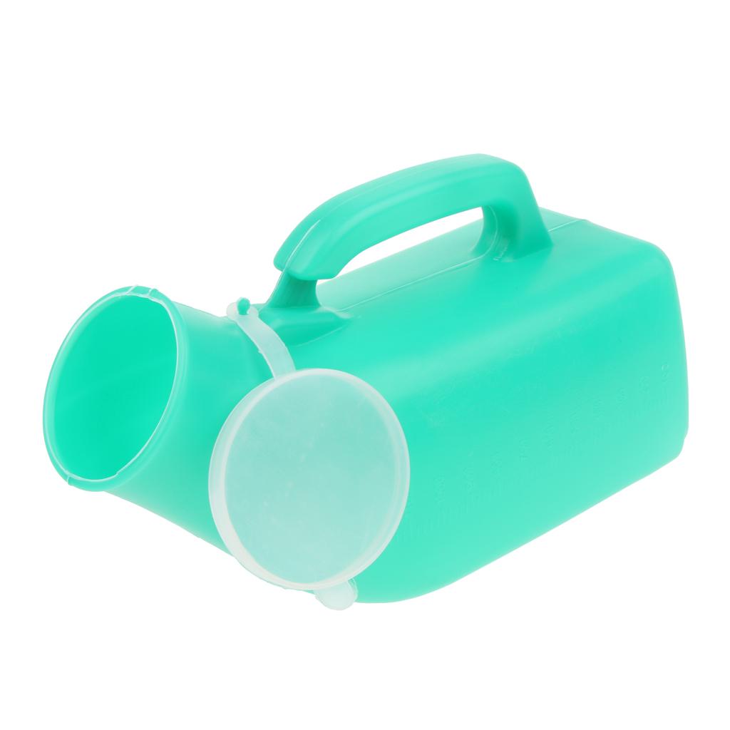 Males Urine Containers Toilet Bucket Chamber Hospital Pee Potty with Lid / Mobility & Daily Living Aids / Bedpans & Urinals - 1000ml