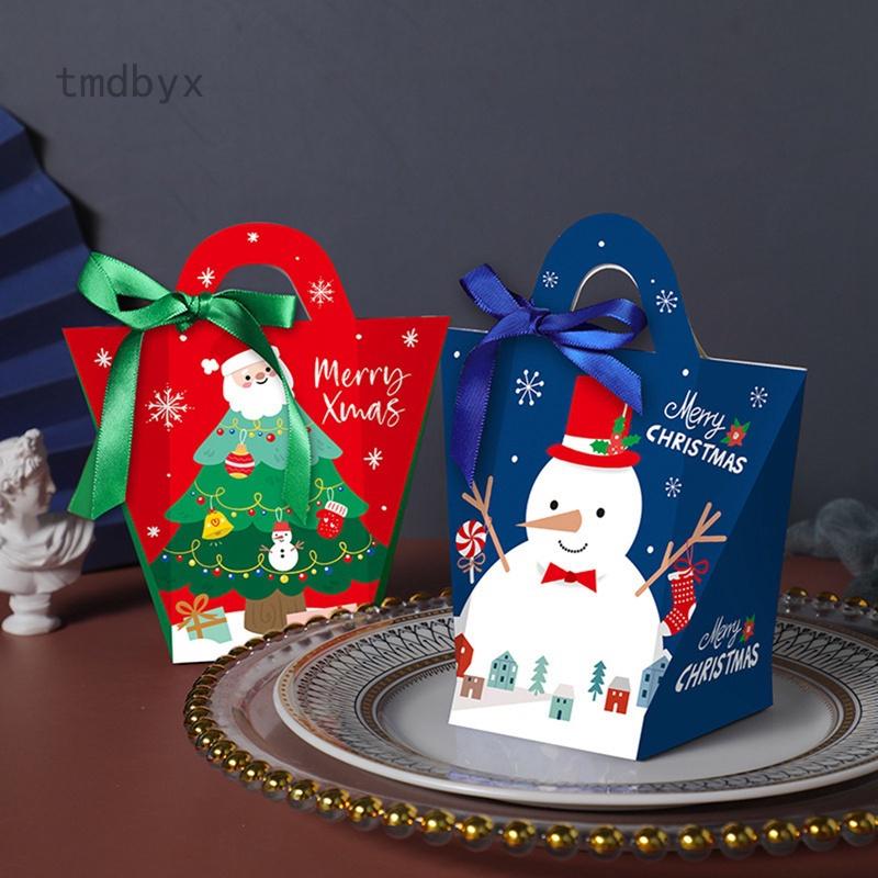Set 5 túi giấy đựng bánh kẹo họa tiết giáng sinh dễ thương