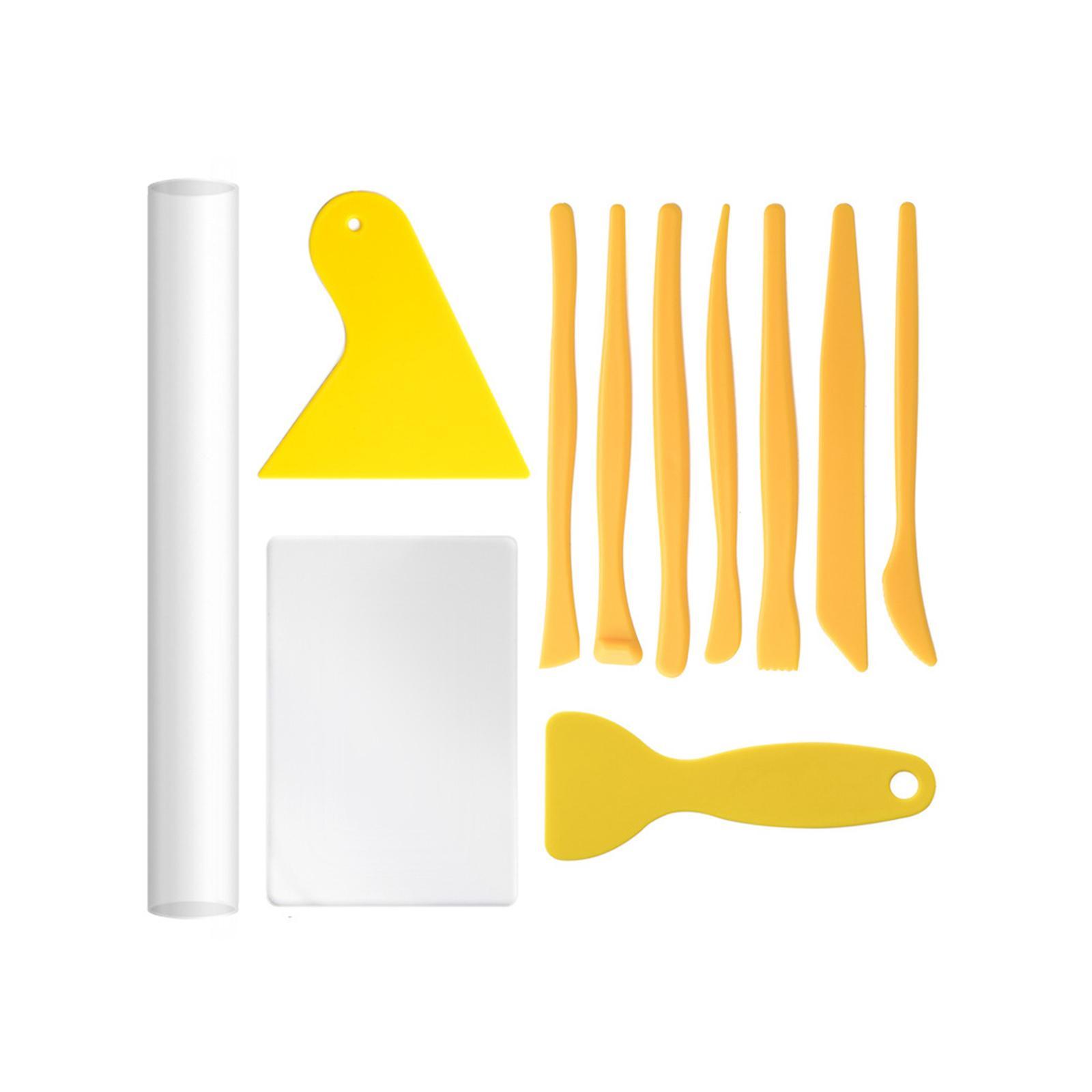 Polymer Clay Cutter Tools Handmade Scraper Acrylic Clay Roller for Sculpting