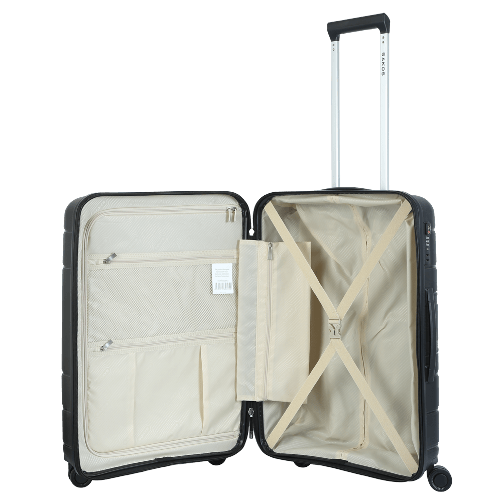 Vali Kéo Nhựa Du Lịch SAKOS PARALLE Z26 - Size M / Ký Gửi - Khóa TSA - Nhựa PP