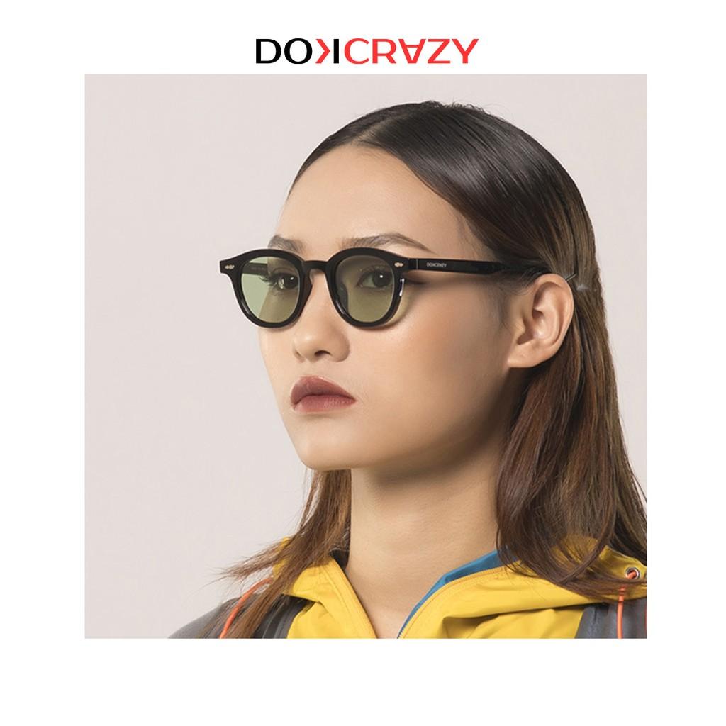 Kính mát vuông tròn cao cấp TIGA local brand DOKCRAZY thời trang nam nữ mắt râm phân cực chống tia UV style retro trendy