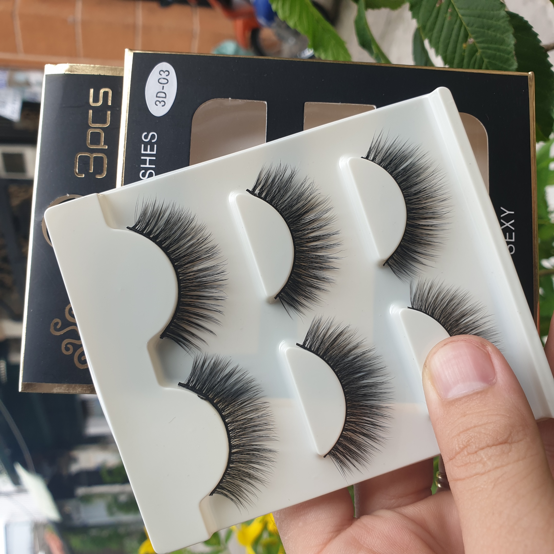 Lông mi giả lông chồn 3 Fashion Eyelashes 3 Faux-Cils 3D 1 bộ 3 cặp