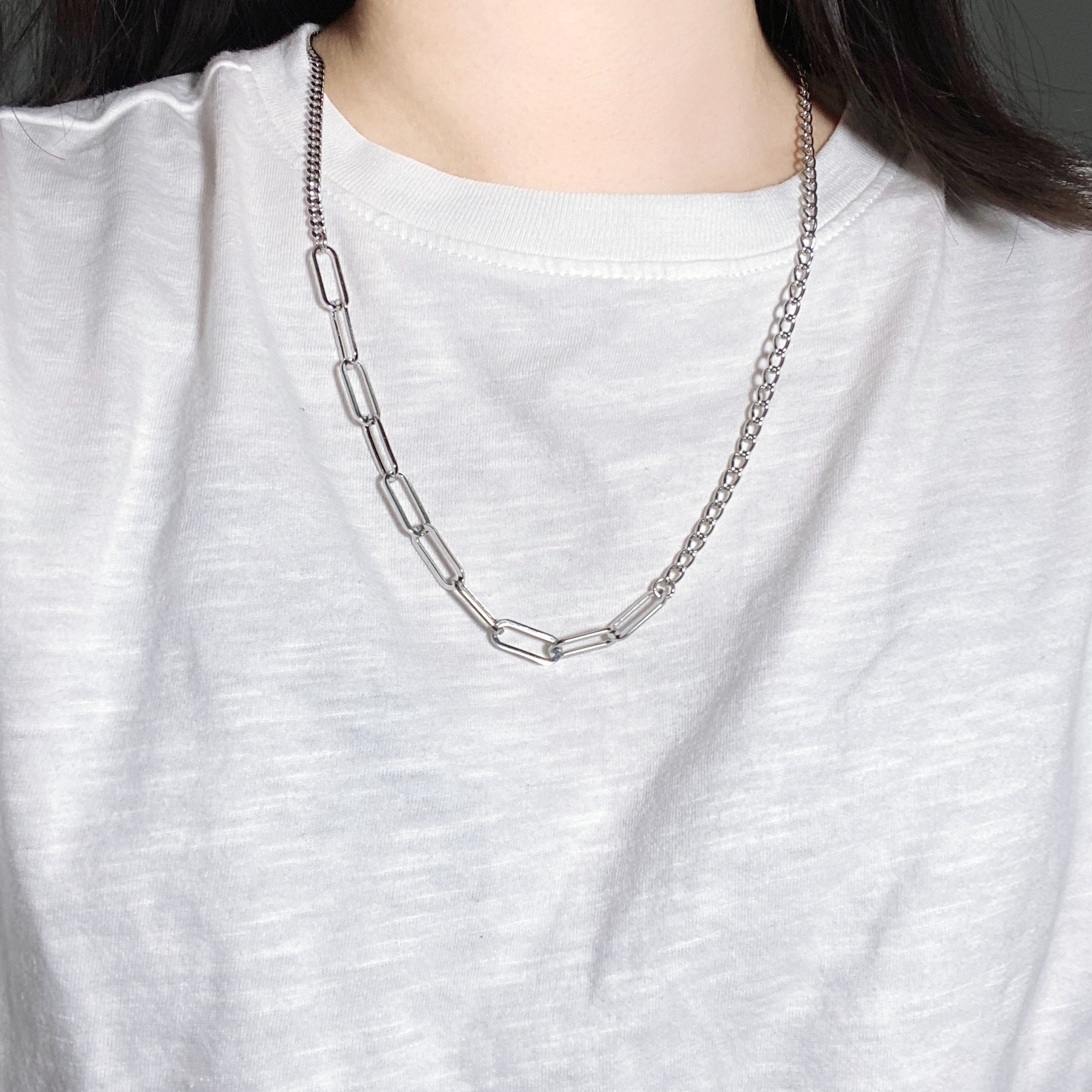 Dây chuyền vòng cổ mix chuỗi unisex