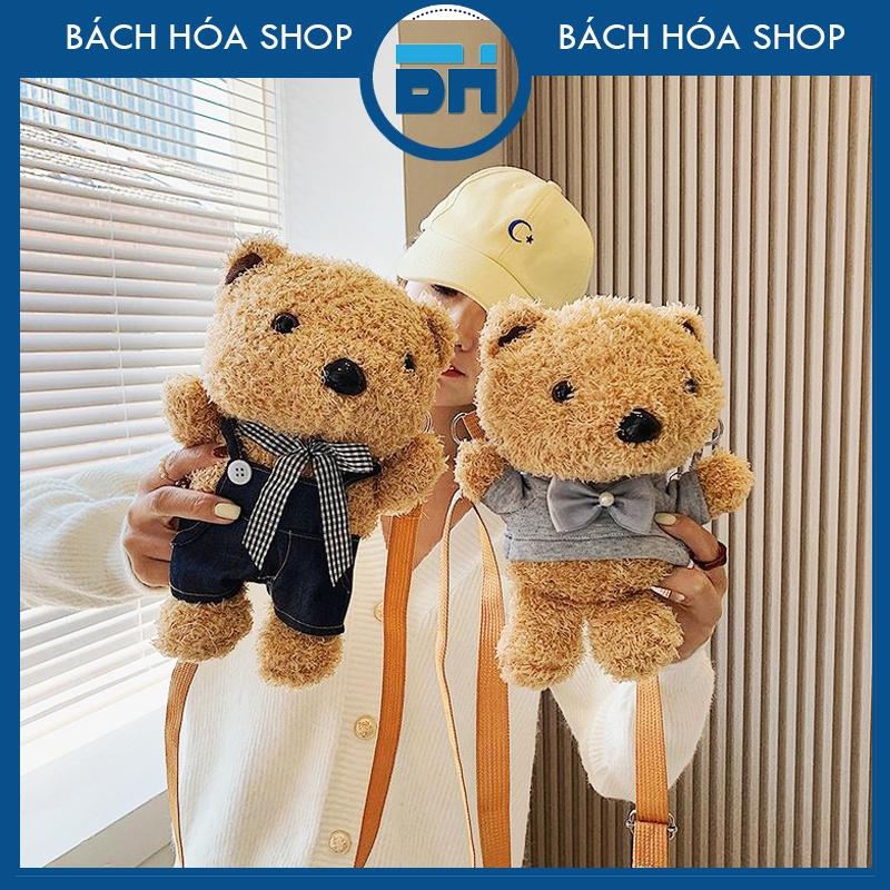 TÚI, BALO ĐỰNG TIỀN LÌ XÌ - Túi, balo đeo chéo đi học, đi chơi hình gấu Teddy phiên bản Hàn Quốc dễ thương, ngộ nghĩnh