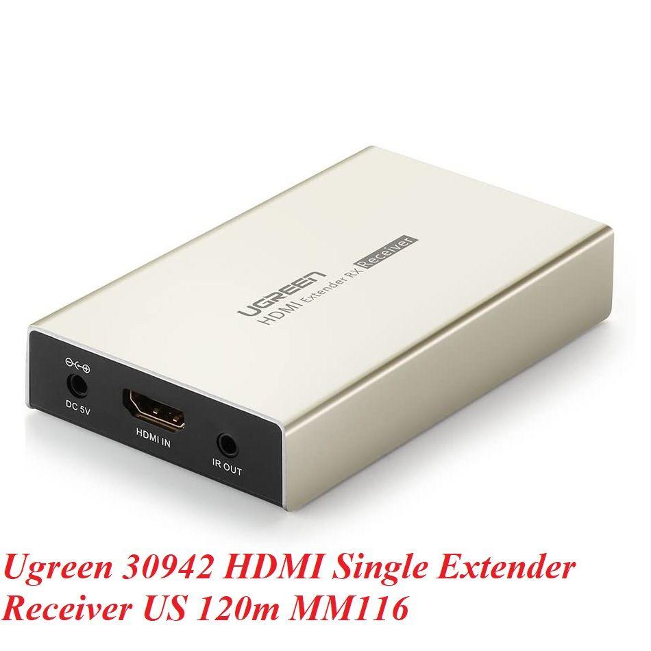 Ugreen UG30942MM116TK 120M 3D 1080P 60hz chỉ có bộ nhận HDMI qua cáp Ethernet đơn Cat 7/6/5e - HÀNG CHÍNH HÃNG