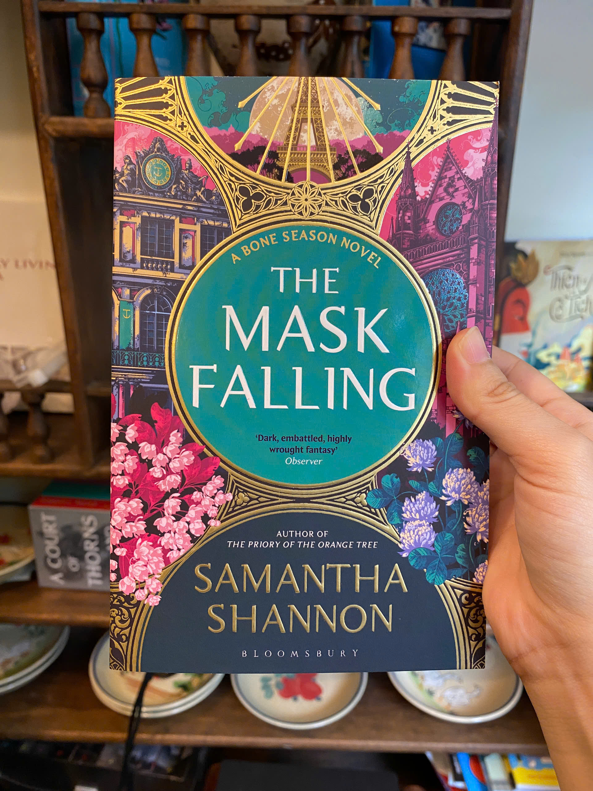 Sách - The Mask Falling: A Bone Season Novel by Samantha Shannon | English Science Fiction Book