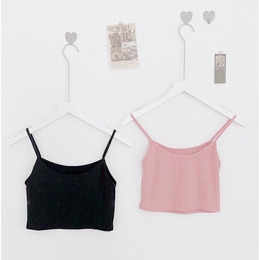 Áo Thun CROPTOP 2 DÂY CICI Ulzzang Nữ (Dưới 55kg) 1hit_unisex