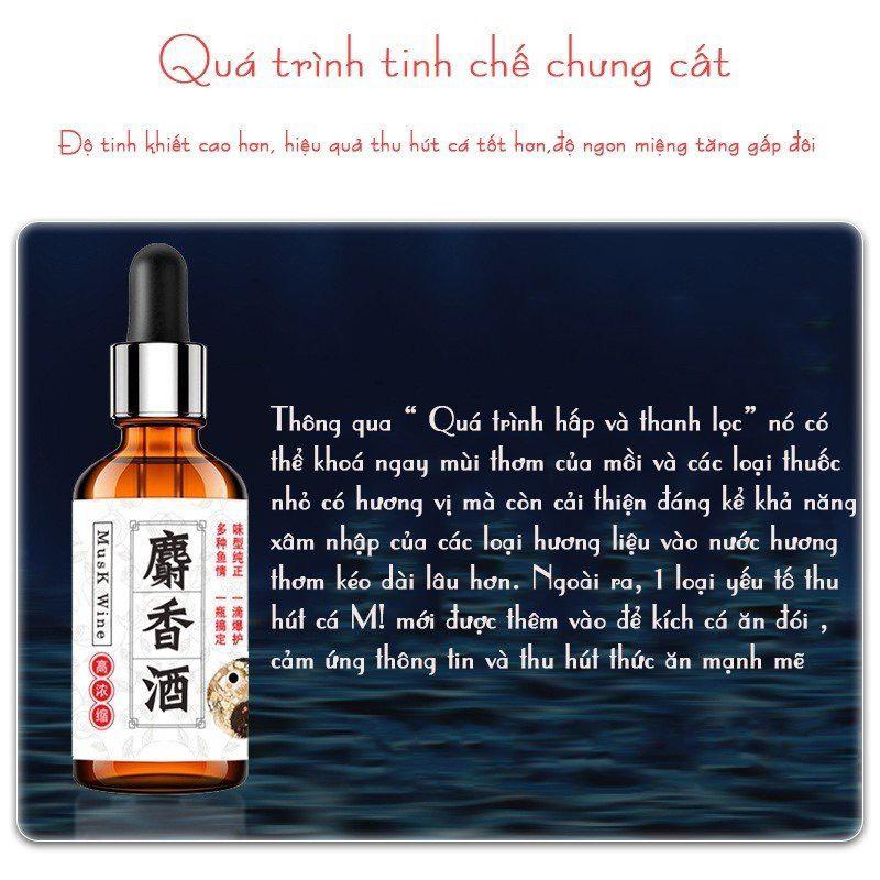 Rượu xạ hương Chép Vương nồng độ cao Hương liệu mồi câu cá cao cấp Đồ Câu Việt Bắc