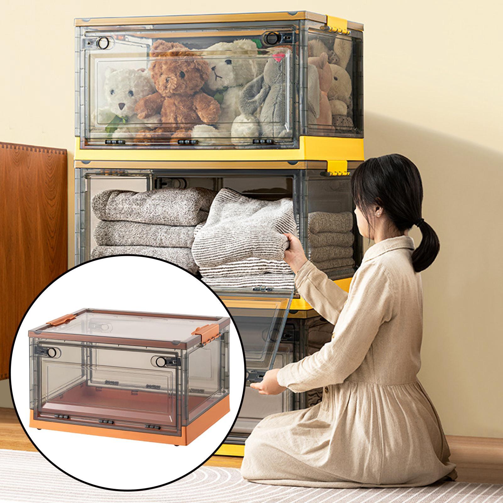 Multipurpose Folding Storage Box Stackable Storage Box for