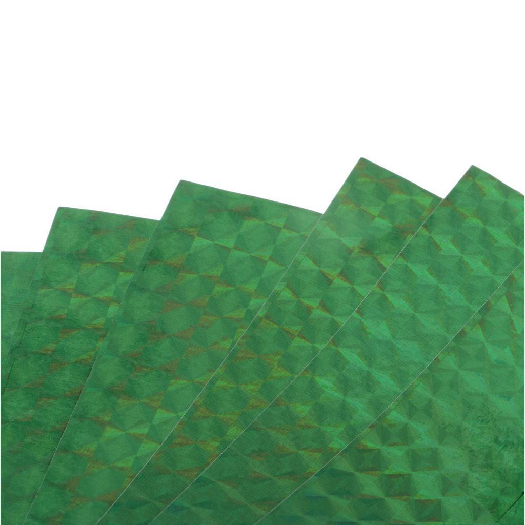 6pcs Holographic Adhesive Film Fishing Lure Tape For Lure Making DIY Tool Environmental and Friendly